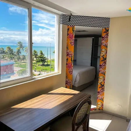 Imperial Flat Com Roupa De Cama, Camareira, Vista Para O Mar. Joao Pessoa Exterior photo